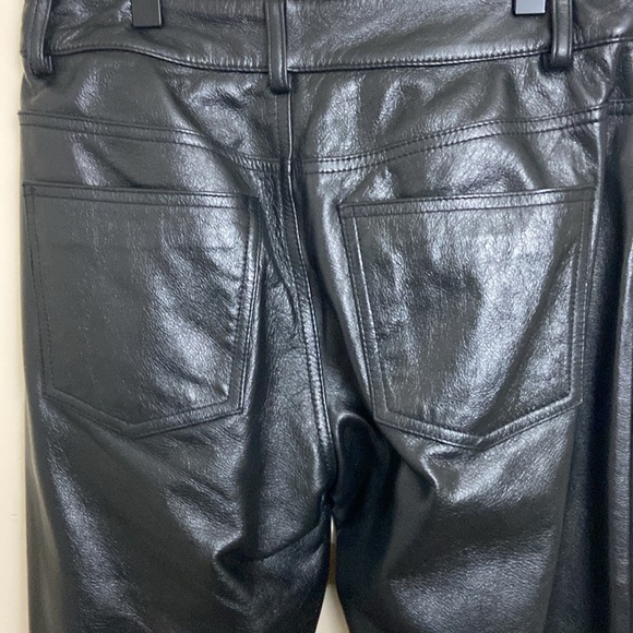 Wilson’s Leather Genuine Leather Lined Bootcut Jeans size 6 Moto Punk Party - Picture 4 of 11